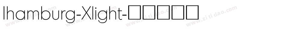 Ihamburg-Xlight字体转换
