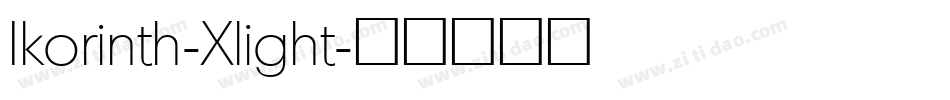 Ikorinth-Xlight字体转换