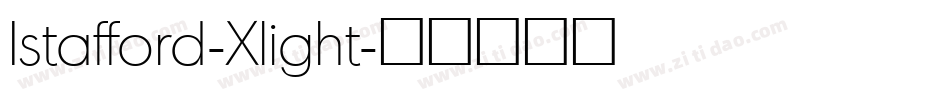 Istafford-Xlight字体转换