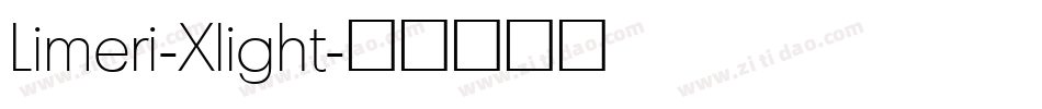 Limeri-Xlight字体转换