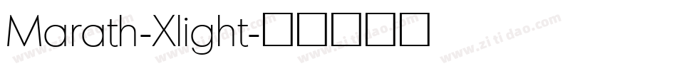 Marath-Xlight字体转换
