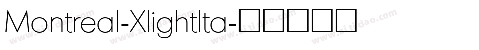 Montreal-XlightIta字体转换