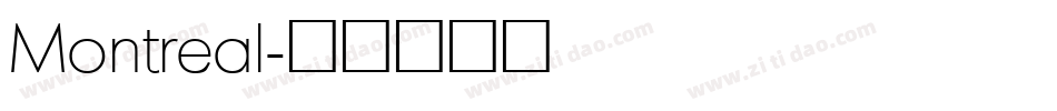 Montreal字体转换