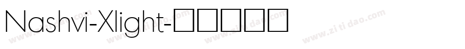 Nashvi-Xlight字体转换