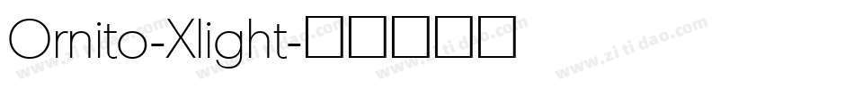 Ornito-Xlight字体转换