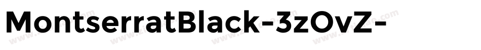 MontserratBlack-3zOvZ字体转换