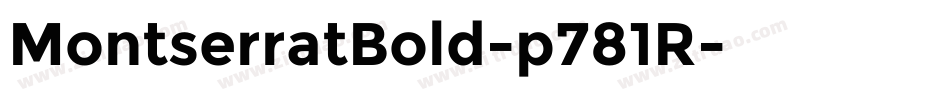 MontserratBold-p781R字体转换