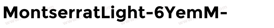 MontserratLight-6YemM字体转换