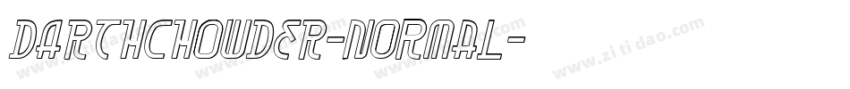 DARTHCHOWDER-normal字体转换