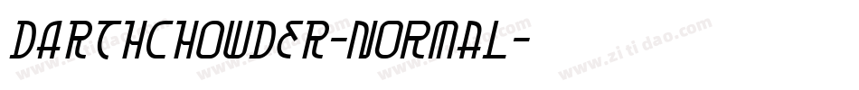 DARTHCHOWDER-normal字体转换