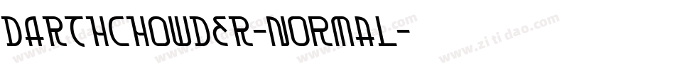 DARTHCHOWDER-normal字体转换