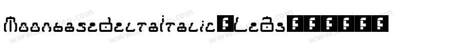 MoonbaseDeltaItalic-LeAg字体转换