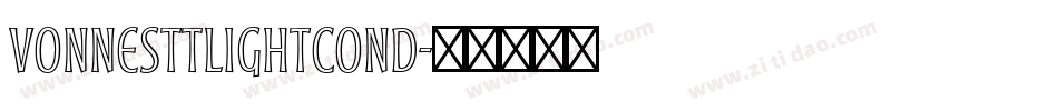VonnesTTLightCond字体转换
