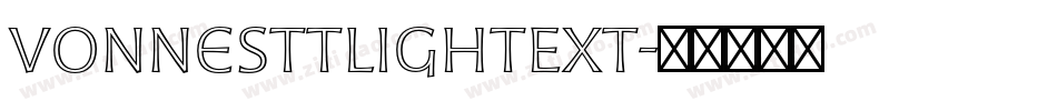 VonnesTTLightExt字体转换