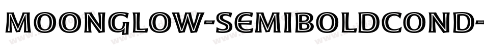 Moonglow-SemiboldCond字体转换