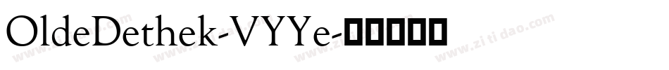 OldeDethek-VYYe字体转换