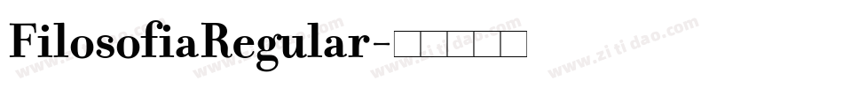 FilosofiaRegular字体转换
