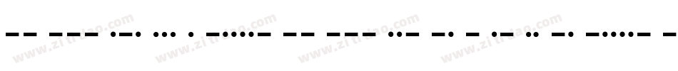 Morse-Mountain-Code字体转换