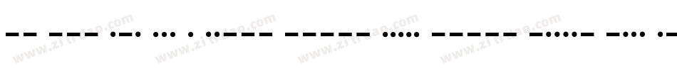Morse2050-BLG字体转换
