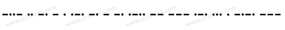 XInterntnlMorseCodeIT字体转换