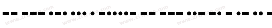 Morse-Mountain-Code字体转换