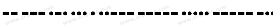 Morse2050-BLG字体转换