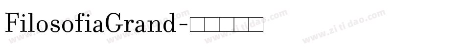 FilosofiaGrand字体转换