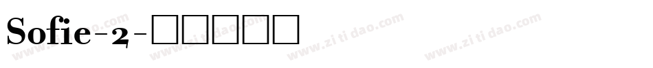 Sofie-2字体转换