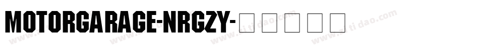 MotorGarage-nRgZY字体转换