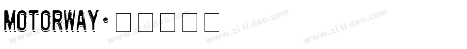 motorway字体转换