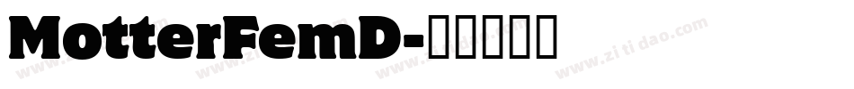 MotterFemD字体转换
