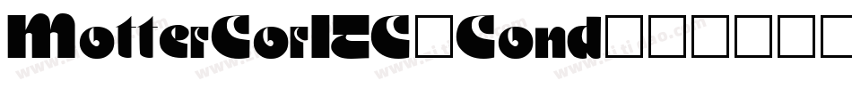 MotterCorITC-Cond字体转换