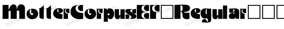 MotterCorpusEF-Regular字体转换