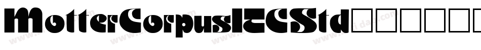 MotterCorpusITCStd字体转换