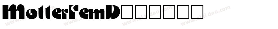MotterFemD字体转换
