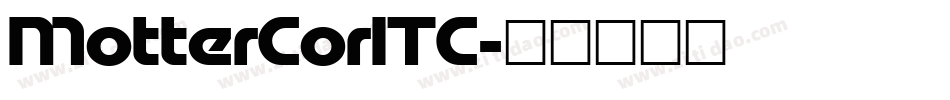 MotterCorITC字体转换