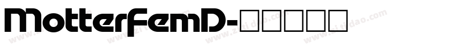 MotterFemD字体转换