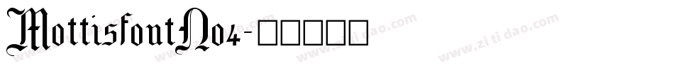 MottisfontNo4字体转换