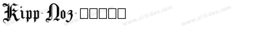 Kipp-No3字体转换