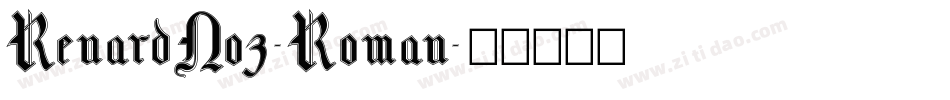 RenardNo3-Roman字体转换