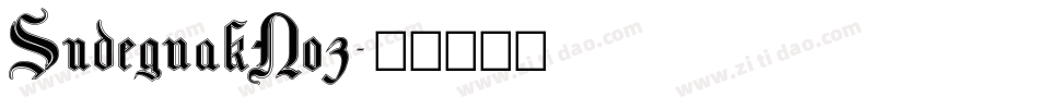 SudegnakNo3字体转换