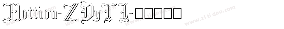Mottion-ZVyLJ字体转换