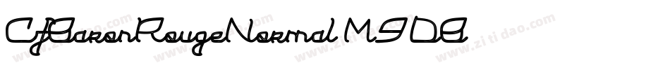 CfBaronRougeNormal-M9DB字体转换