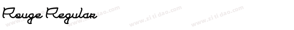 Rouge-Regular字体转换