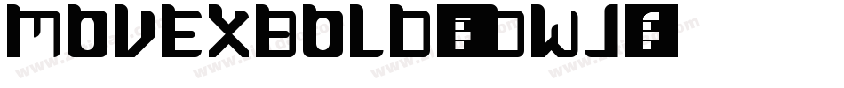 MoveXBold-ndwJ字体转换