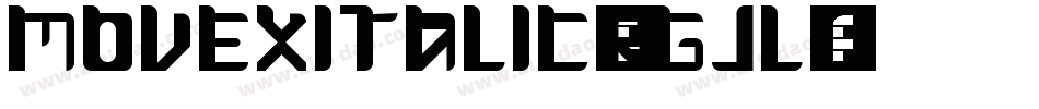 MoveXItalic-RGjl字体转换