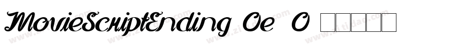 MovieScriptEnding-Oe2O字体转换