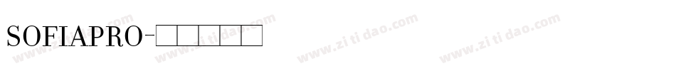 sofiapro字体转换