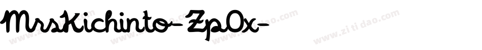 MrsKichinto-Zp0x字体转换