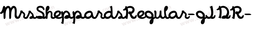 MrsSheppardsRegular-gJDR字体转换